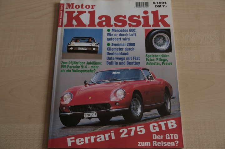 Deckblatt Motor Klassik (09/1994)